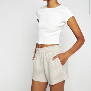 M reformation Mila Linen Short
